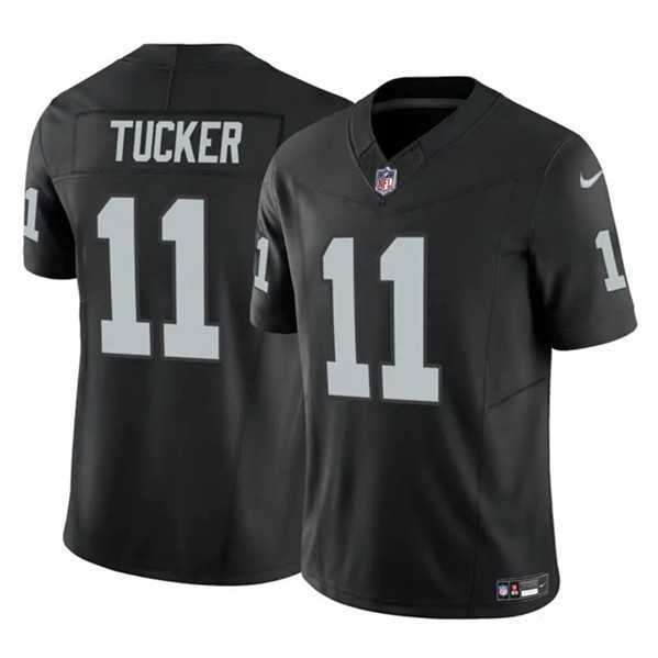 Men & Women & Youth Las Vegas Raiders #11 Tre Tucker Black 2023 F.U.S.E Vapor Untouchable Limited Jersey